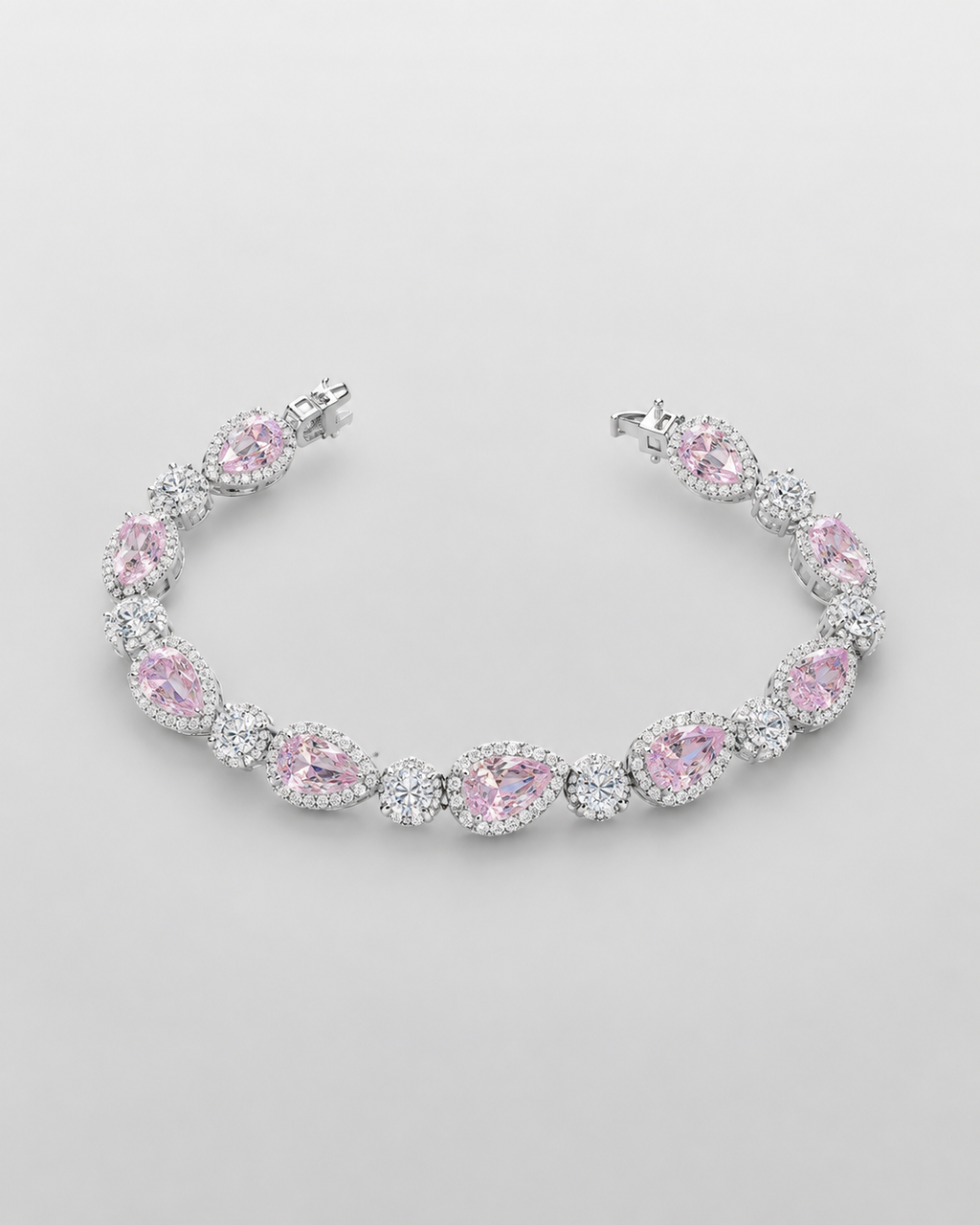 Pulsera Aurora Rosa | Brazalete de Gotas Rosas