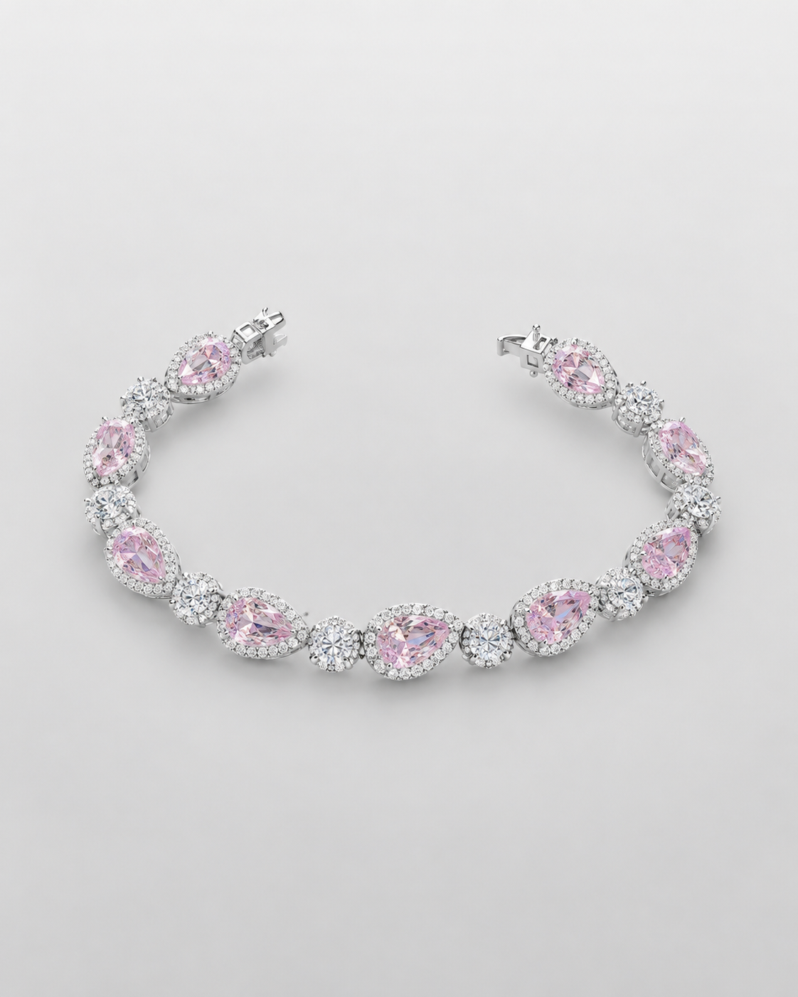 Pulsera Aurora Rosa | Brazalete de Gotas Rosas