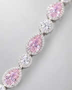 Pulsera Aurora Rosa | Brazalete de Gotas Rosas