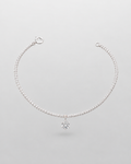 Pulsera Lumi | Cadena de Brillo con Dije Solitario | arhoi