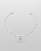 Pulsera Lumi | Cadena de Brillo con Dije Solitario | arhoi