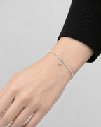 Pulsera Lumi | Cadena de Brillo con Dije Solitario | arhoi