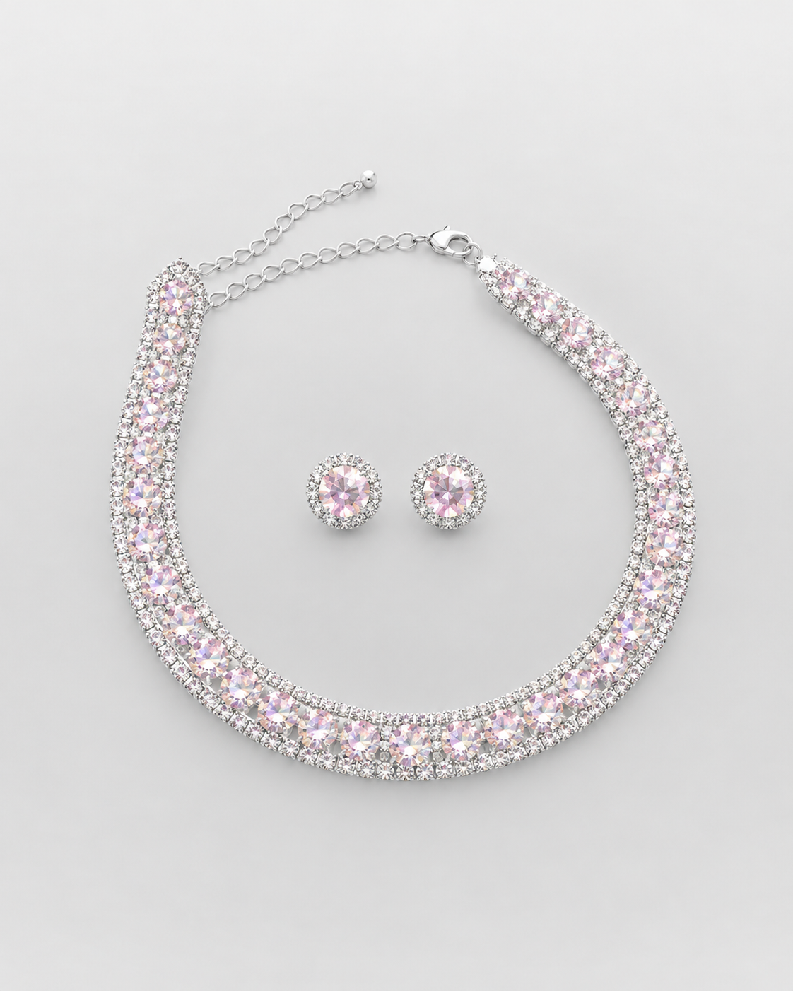 Set Gala | Gargantilla y Aretes de Cristal