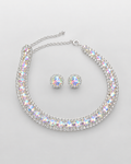 Set Gala | Gargantilla y Aretes de Cristal