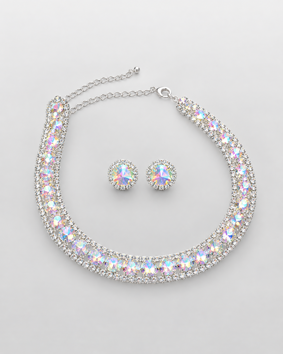 Set Gala | Gargantilla y Aretes de Cristal
