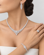 Set Eterna Novia | Collar, Pulsera, Aretes y Anillo