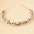 12 Color Bride Crystal Wedding Heaband Silver Blue Red Bridal Headpiece Sparkly Rhinestone Hair Accessorie for Women and Girls