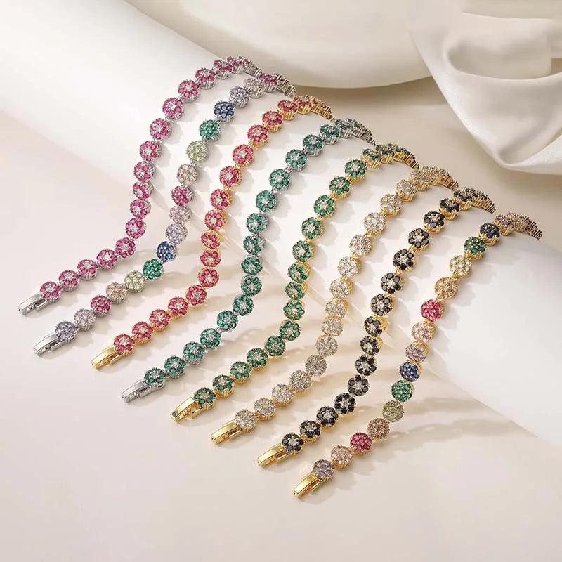 Pulsera Flora Multicolor y Pulsera Flora Fucsia | arhoi