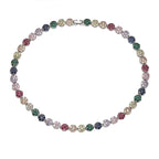 HECHENG, Flowers Colourful Zircon Necklace Bracelet ,Fine Jewelry Brass 18K Real Gold Plated Romantic Gift For Women