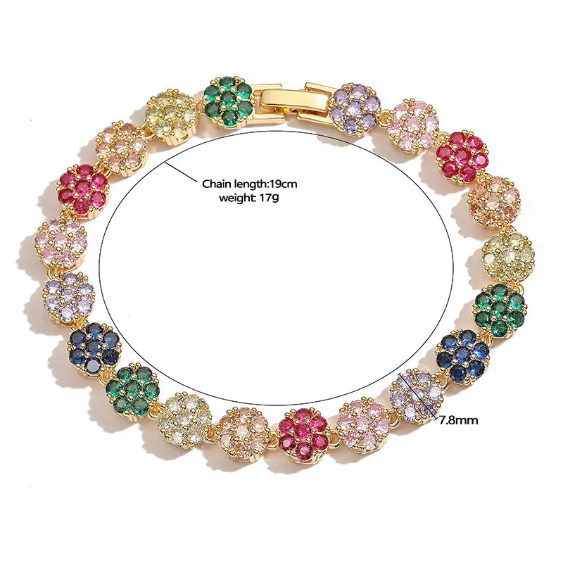 Pulsera Flora Multicolor y Pulsera Flora Fucsia | arhoi
